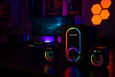 RGB LED 2.1 računalniški USB igralni zvočniki z nizkotoncem