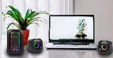 RGB LED 2.1 računalniški USB igralni zvočniki z nizkotoncem