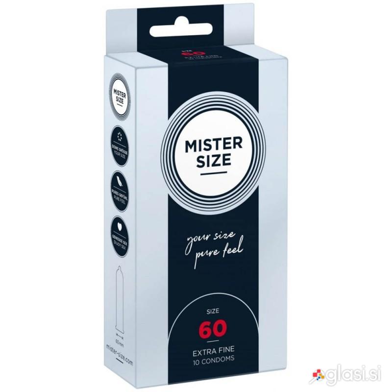 KONDOMI Mister Size 60 mm (10/1)