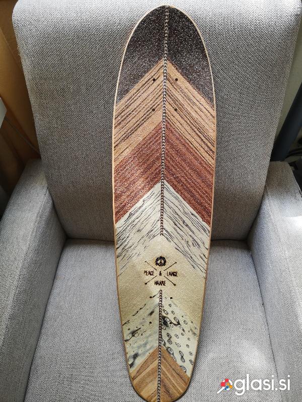 Leseni LONGBOARD cruiser ROČNO DELO, omejena serija