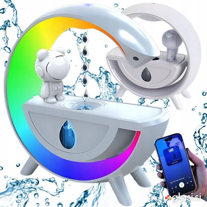 4v1 LED RGB difuzor svetilka in bluetooth zvočnik 350ml USB astronavt