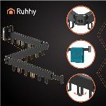 Zložljivo alu. stensko stojalo za sušenje perila 127cm črno