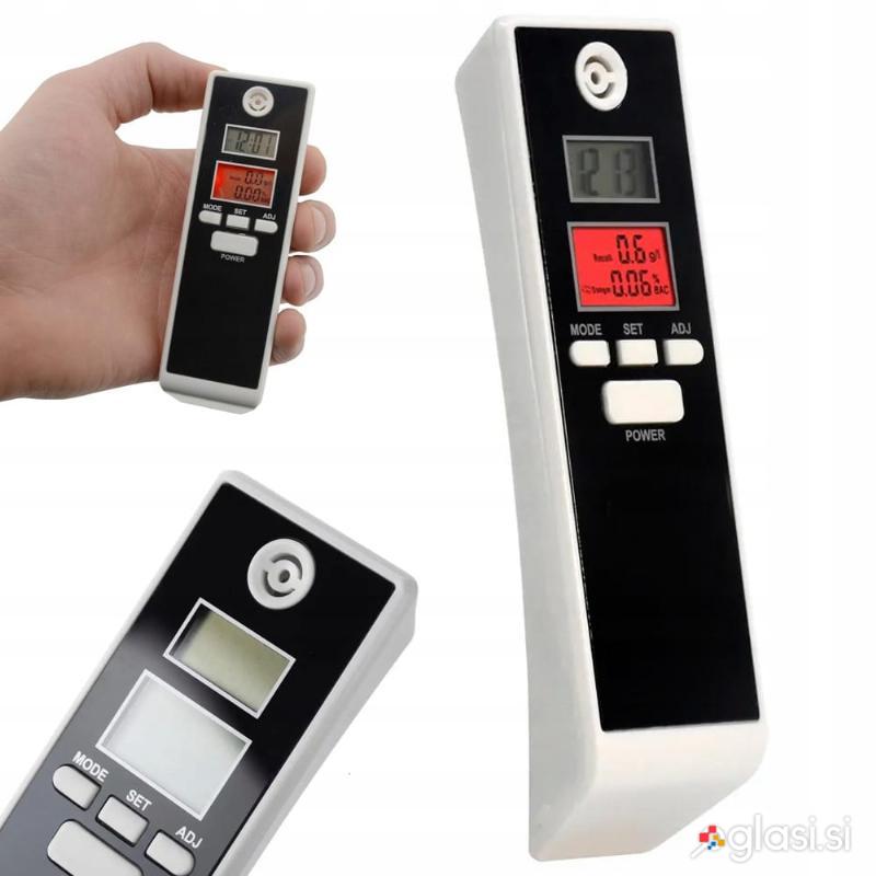 Žepni digitalni alkotester z LCD zaslonom brez ustnikov
