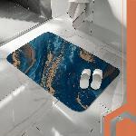 Kopalniška hitro sušeča pralna preproga 80x50cm XXL modra