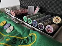XXL Texas Holdem poker set 500 žetonov v alu. kovčku