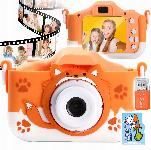 40Mpx otroški fotoaparat LCD oranžna lisica + 32GB SD kartica
