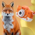40Mpx otroški fotoaparat LCD oranžna lisica + 32GB SD kartica
