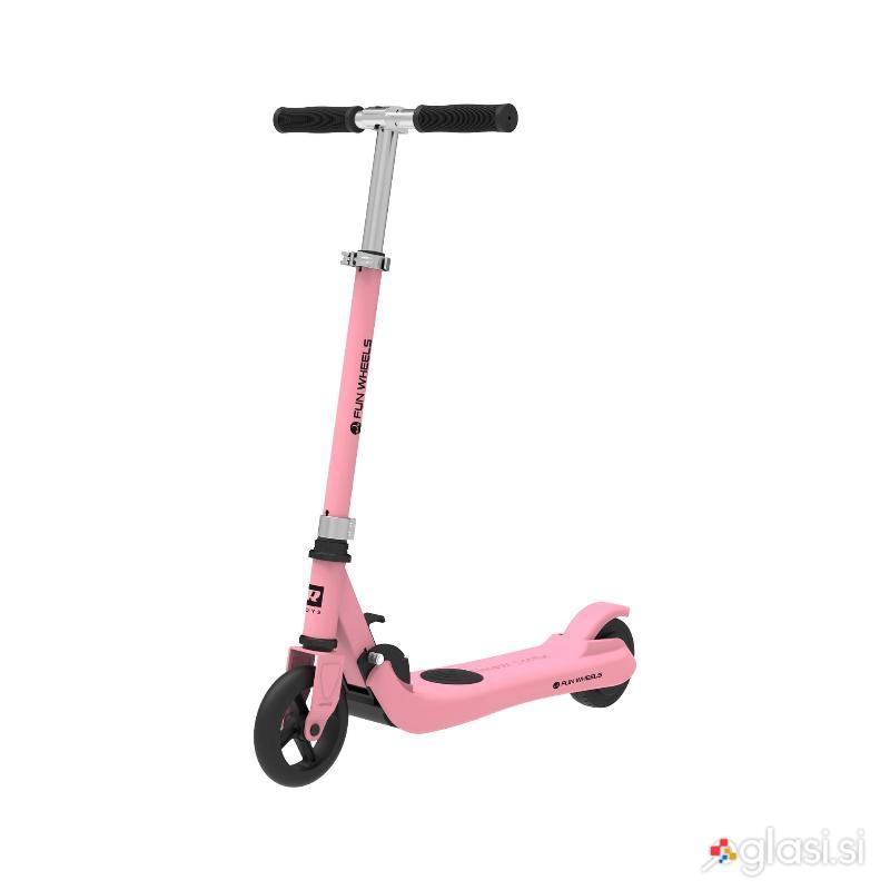 100W 2Ah otroški električni skiro 50KG 12KM/h FUN WHEELS roza