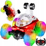 Aku. LED RGB daljinsko voden akrobatski avto Crazy Twister