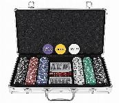 Texas Holdem poker set 300 žetonov v alu. kovčku