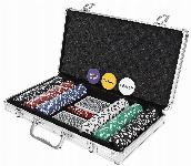 Texas Holdem poker set 300 žetonov v alu. kovčku