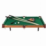 Velik leseni namizni biljard z 2 palicama in 16 kroglam 92cm