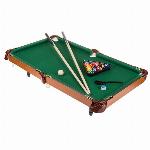 Velik leseni namizni biljard z 2 palicama in 16 kroglam 92cm