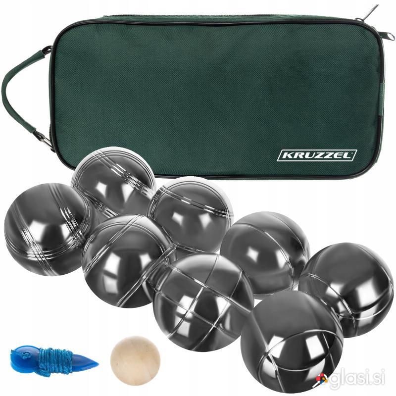 Set za petanko komplet 8 krogel 73mm za balinanje