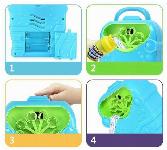 Čarobni stroj za izdelavo milnih mehurčkov moder