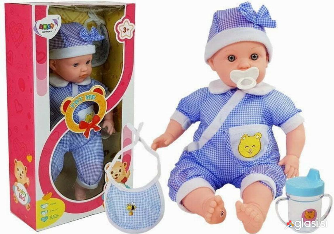 Punčka modra oblačila 45cm