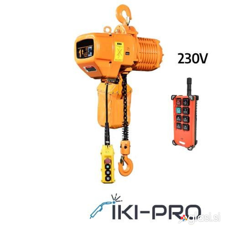 Električno verižno dvigalo 0,99T / 6M  230V