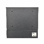 Poštni nabiralnik z režo za časopis antracit in inox mod.53 370x370x105mm