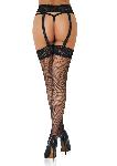NOGAVICE Daring Intimates Fishnet Garterbelt Black