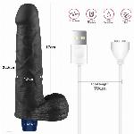 VIBRACIJSKI PENIS Lovetoy Real Softee Black 9''