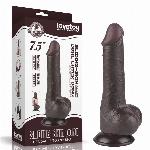DILDO Lovetoy Sliding Skin Dual Layer ll Black 7,5''