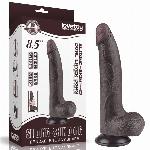 DILDO Lovetoy Sliding Skin Dual Layer I Black 8,5''