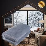 85W električna pralna grelna odeja 180x130cm sivo bela