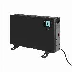 2000W električni konvektorski grelec LCD + daljinec črn