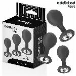 KOMPLET ANALNIH ČEPOV Addicted Toys Mod. 3 Black