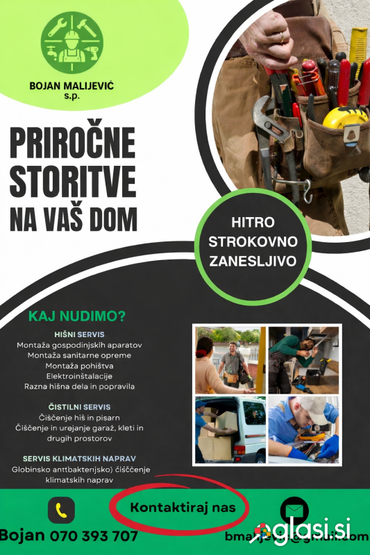 VZDRŽEVANJE OBJEKTOV Hišni in čistilni servis