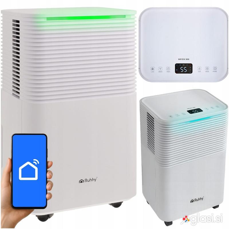 WiFi 200W kondenzacijski razvlaževalec LCD APP na kolesih 2L Dryzix 500