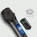 Brezžični aku. karaoke set 2x mikrofon LCD in sprejemnik do 50m 2,4 GHz