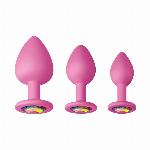 KOMPLET ANALNIH ČEPOV Glams Spades Trainer Kit Pink