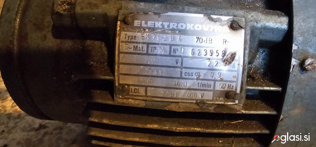Elektromotor brez jermenice 220v, 0,25 kW