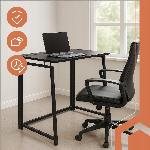 Večnamenska zložljiva lesena miza črna 80x75x40cm