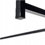 Večnamenska zložljiva lesena miza črna 80x75x40cm