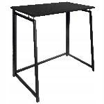 Večnamenska zložljiva lesena miza črna 80x75x40cm
