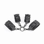 KOMPLET Intoyou Black Shadow Wrist And Ankle Cuffs