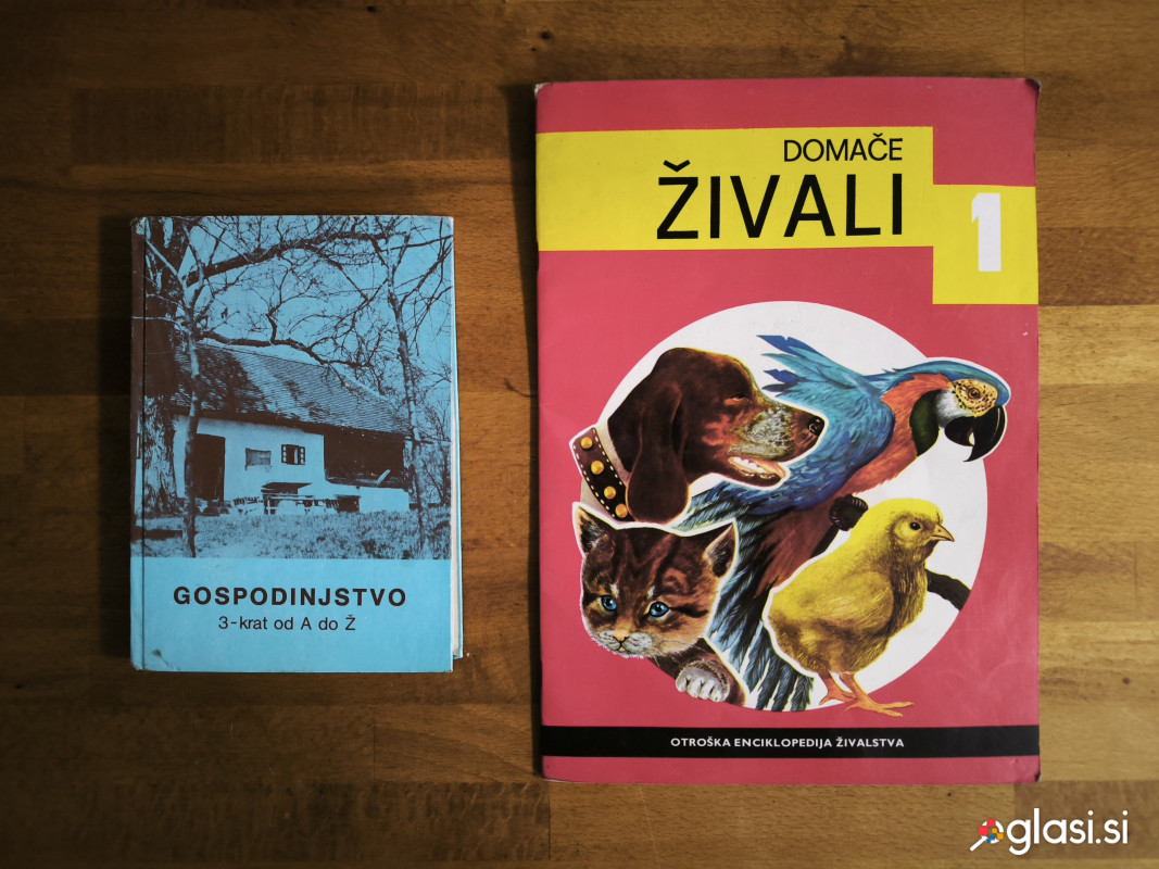 Knjige Gospodinjstvo 3-krat od A do Ž in Domače živali 1