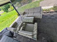 SEDEŽNA GARNITURA IZ RATANA ZA TERASO BALKONE