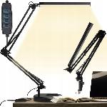 id-1005 USB 80 LED gibljiva namizna svetilka na podstavku črna