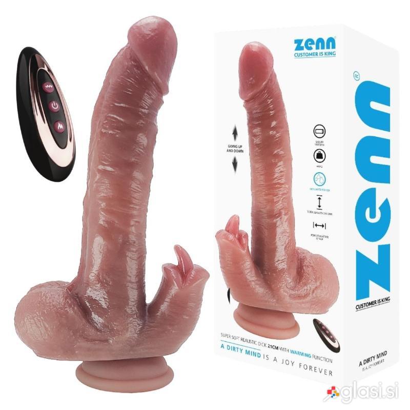 VIBRATOR RABBIT Zenn Super Soft Realistic 21 cm
