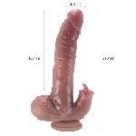VIBRATOR RABBIT Zenn Super Soft Realistic 21 cm