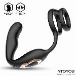 STIMULATOR PROSTATE Z EREKCIJSKIM OBROČKOM Intoyou Bruce Black