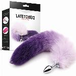 ANALNI ČEP LateToBed BDSM Line Faux Tail Purple