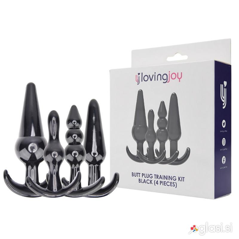 KOMPLET ANALNIH ČEPOV Loving Joy Training Kit Black