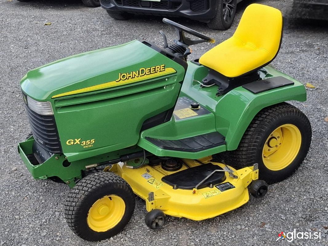 John Deere Dizel GX 355 D Dizel Vrtni traktor kosilnica + milcar
