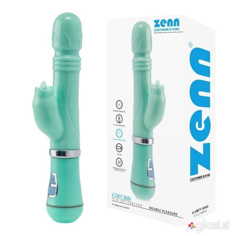 VIBRATOR RABBIT Zenn Double Pleasure Green