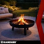 Vrtno železno kurišče 80cm z ročaji črno