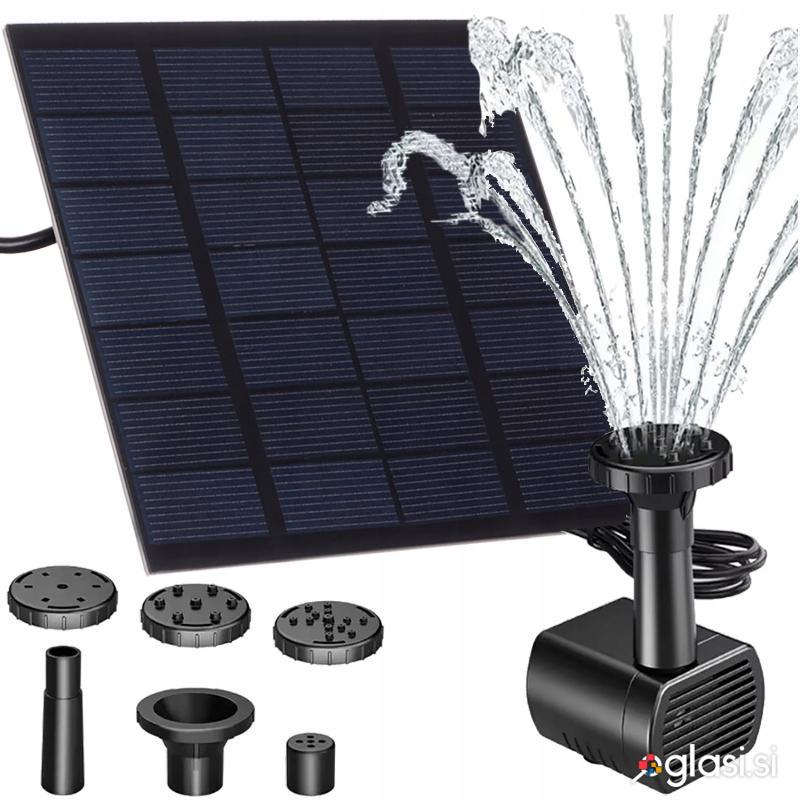 Solarna vrtna fontana črpalka za ribnike